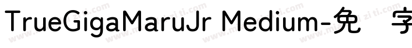 TrueGigaMaruJr Medium字体转换